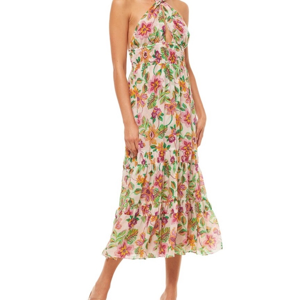 Misa Los Angeles Floral Maxi Karolina Dress NWT